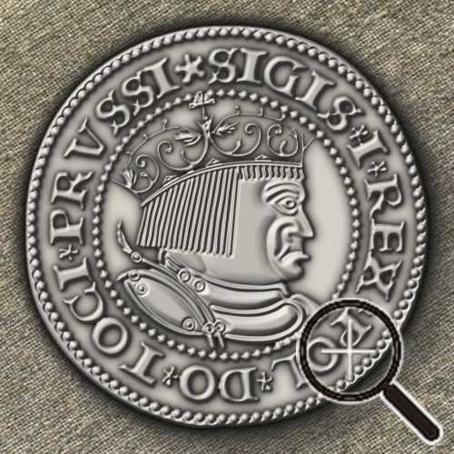 Kopia monety (grosz) Zygmunta Starego z 1532 r.