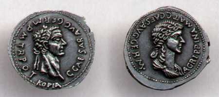 Moneta ślubna cesarza Klaudiusza